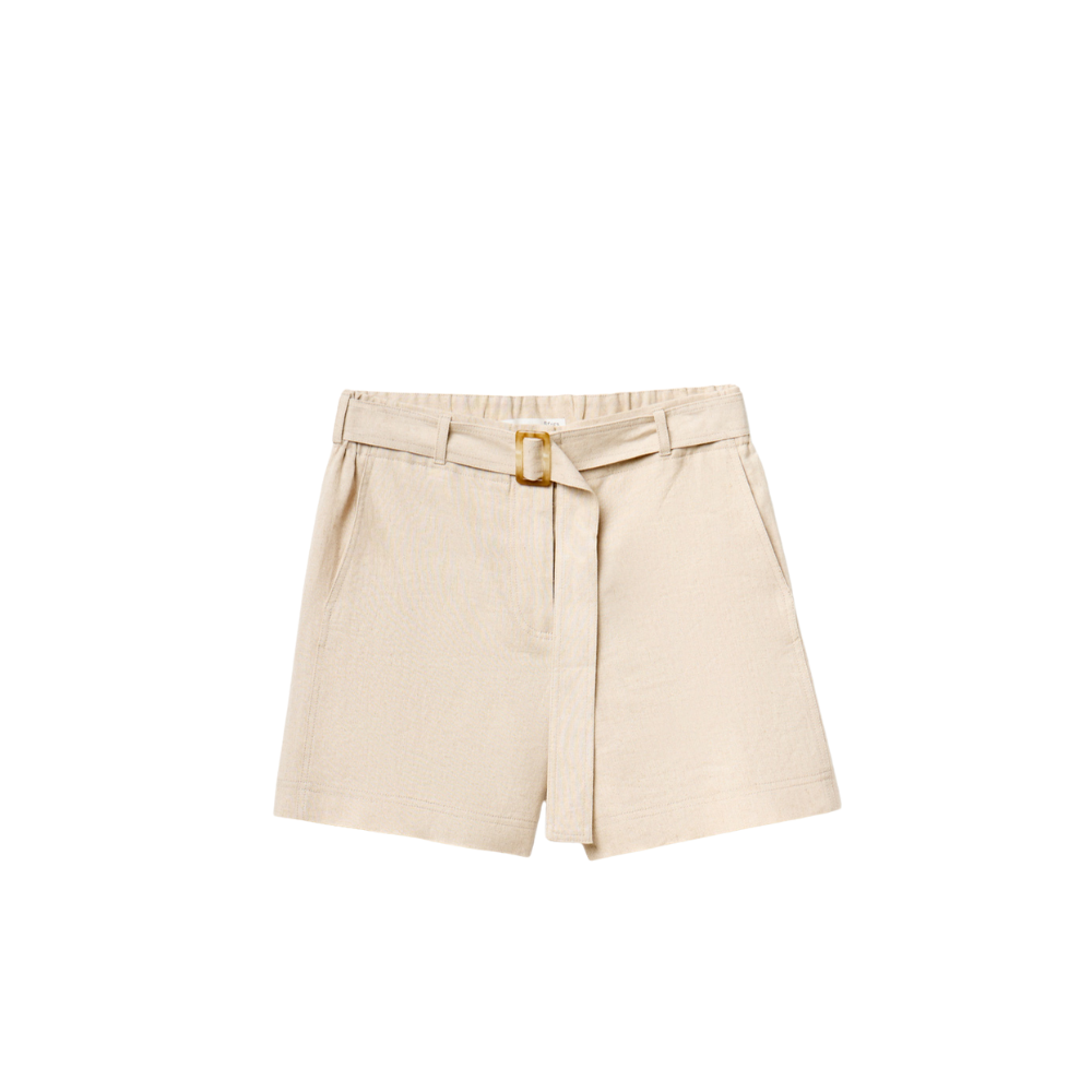 Sfera | Short Cinturón Lino para Dama