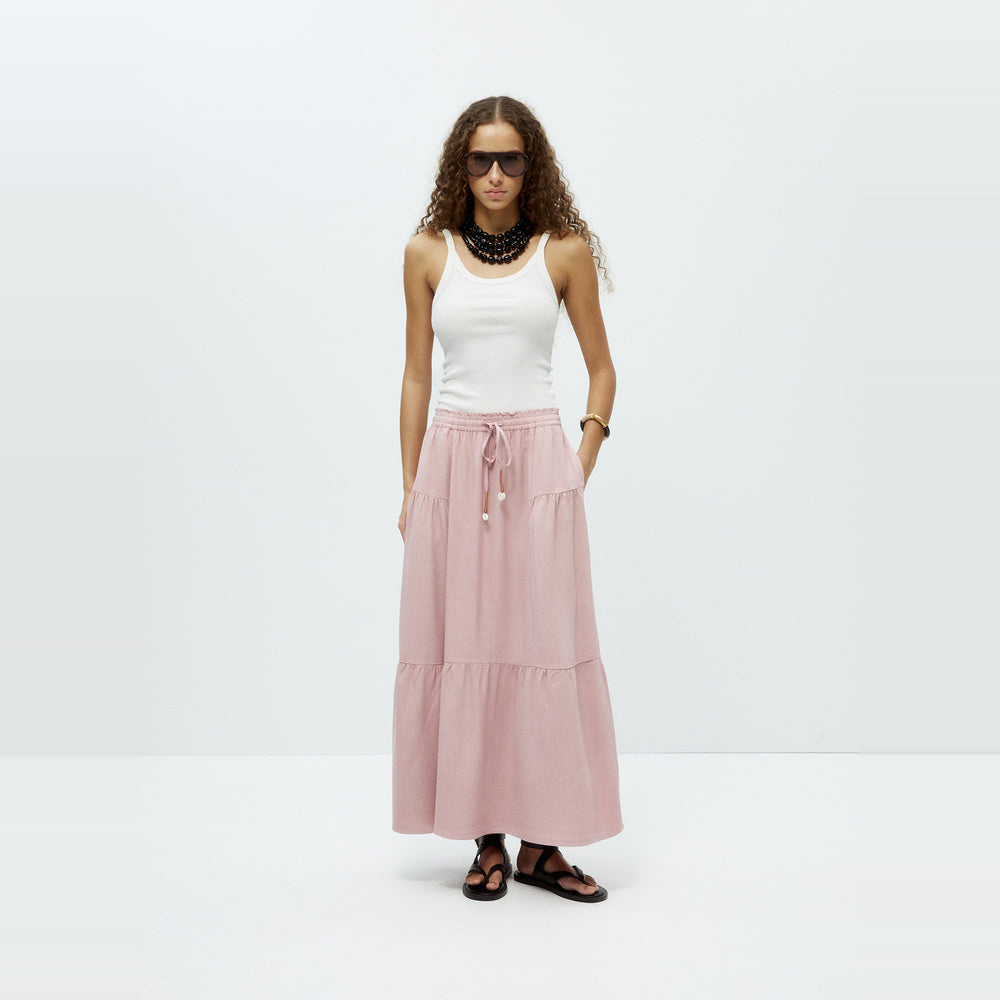 Sfera | Falda de Cortes en Tencel para Dama