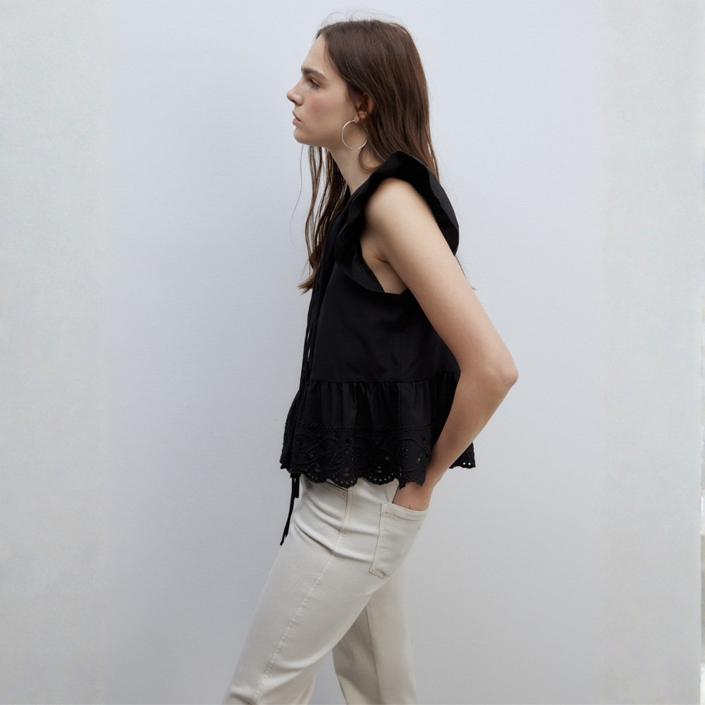 Sfera | Top Lazos Bordados para Dama