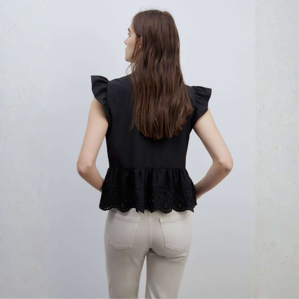 Sfera | Top Lazos Bordados para Dama