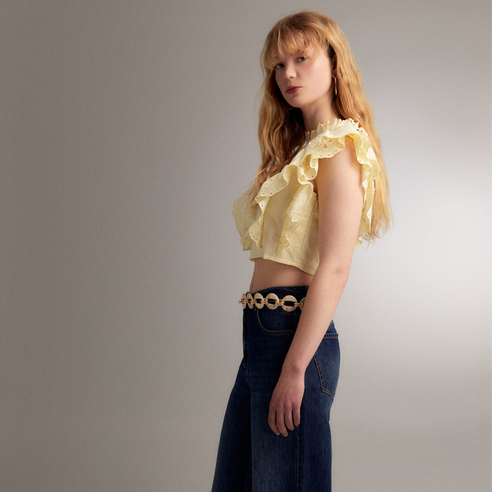 Sfera | Blusa Corta Volantes para Dama