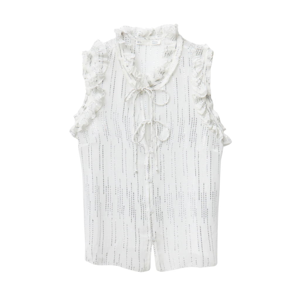 Sfera  | Blusa Volante Lurex para Dama