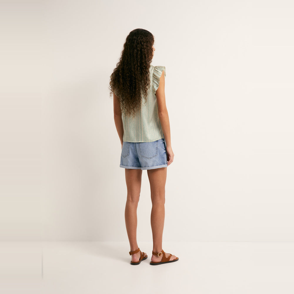Sfera | Top Fluido con Estampado para Dama