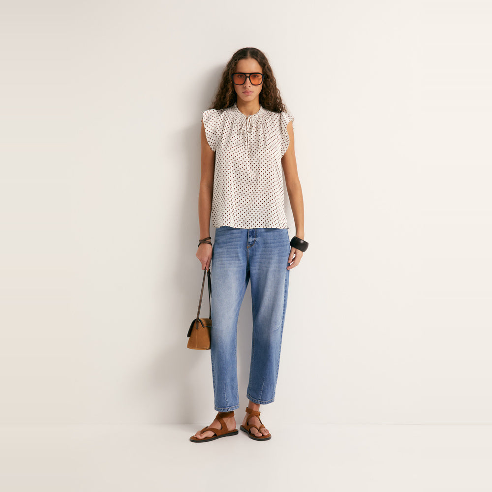 Sfera | Top Fluido con Estampado para Dama
