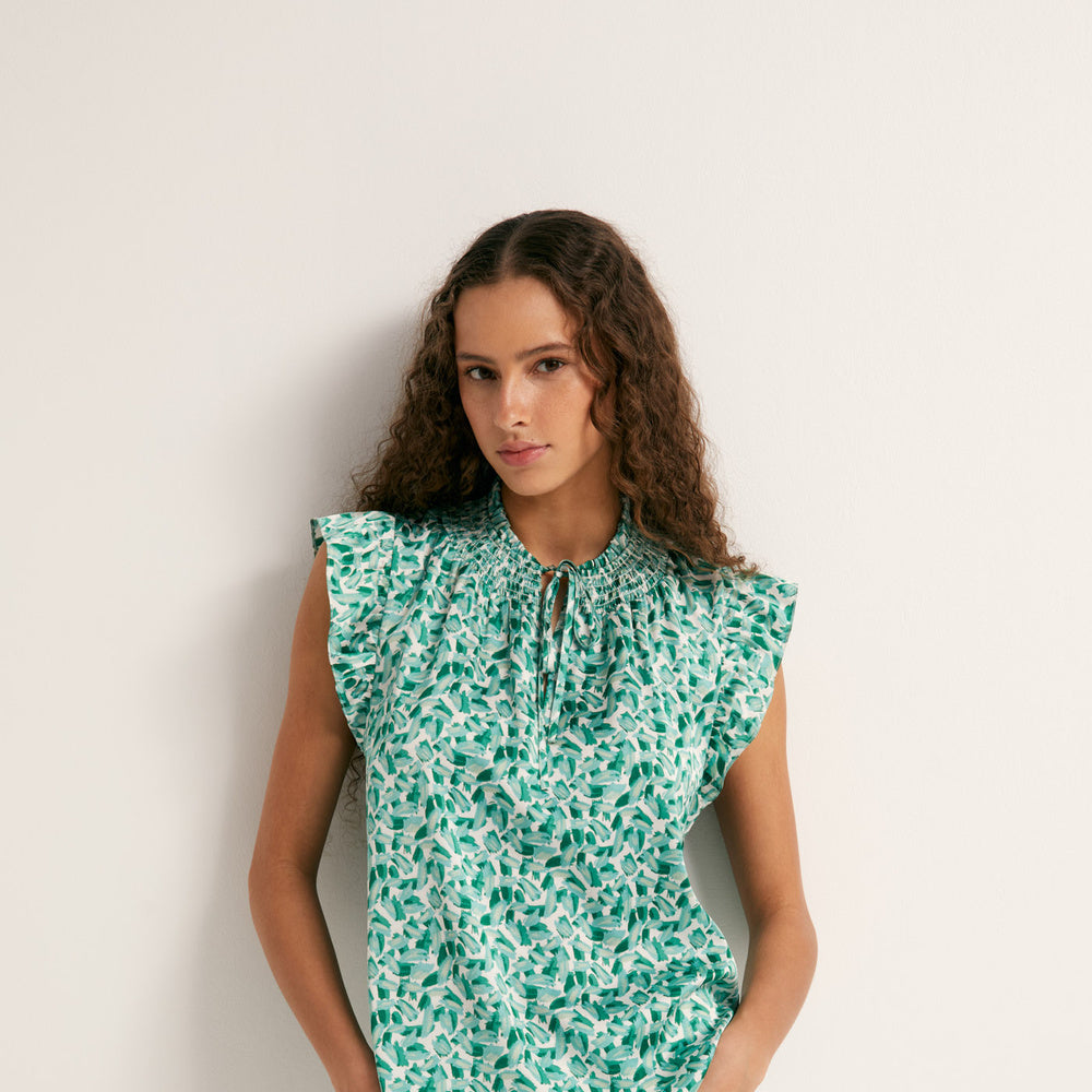 Sfera | Top Fluido con Estampado para Dama