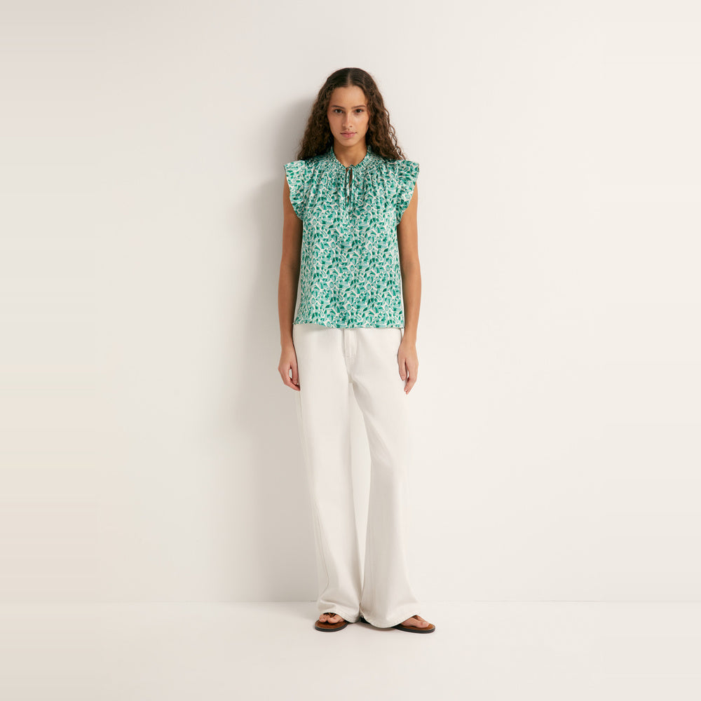Sfera | Top Fluido con Estampado para Dama
