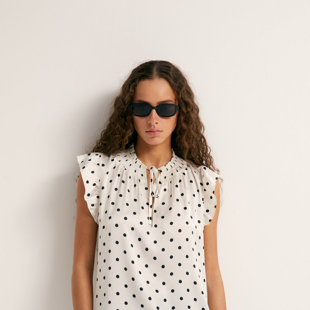 Sfera | Top Fluido con Estampado para Dama