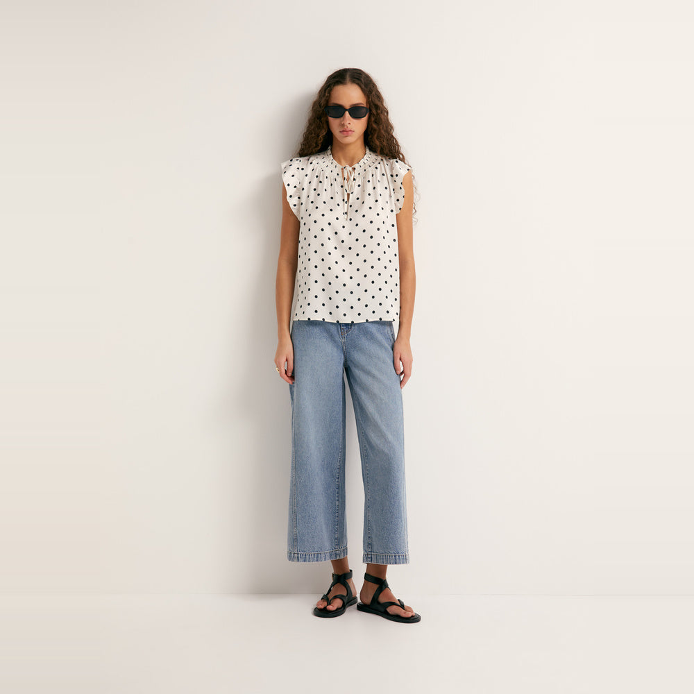 Sfera | Top Fluido con Estampado para Dama