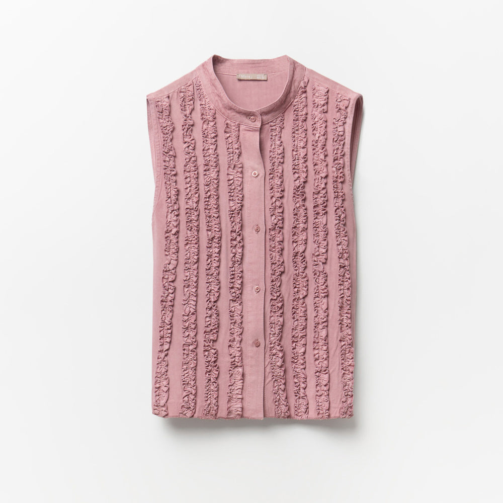 Sfera | Blusa sin Mangas con Detalles  Volante para Dama