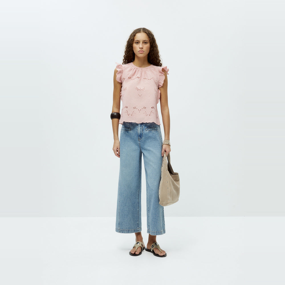 Sfera | Blusa de Volantes Bordados para Dama