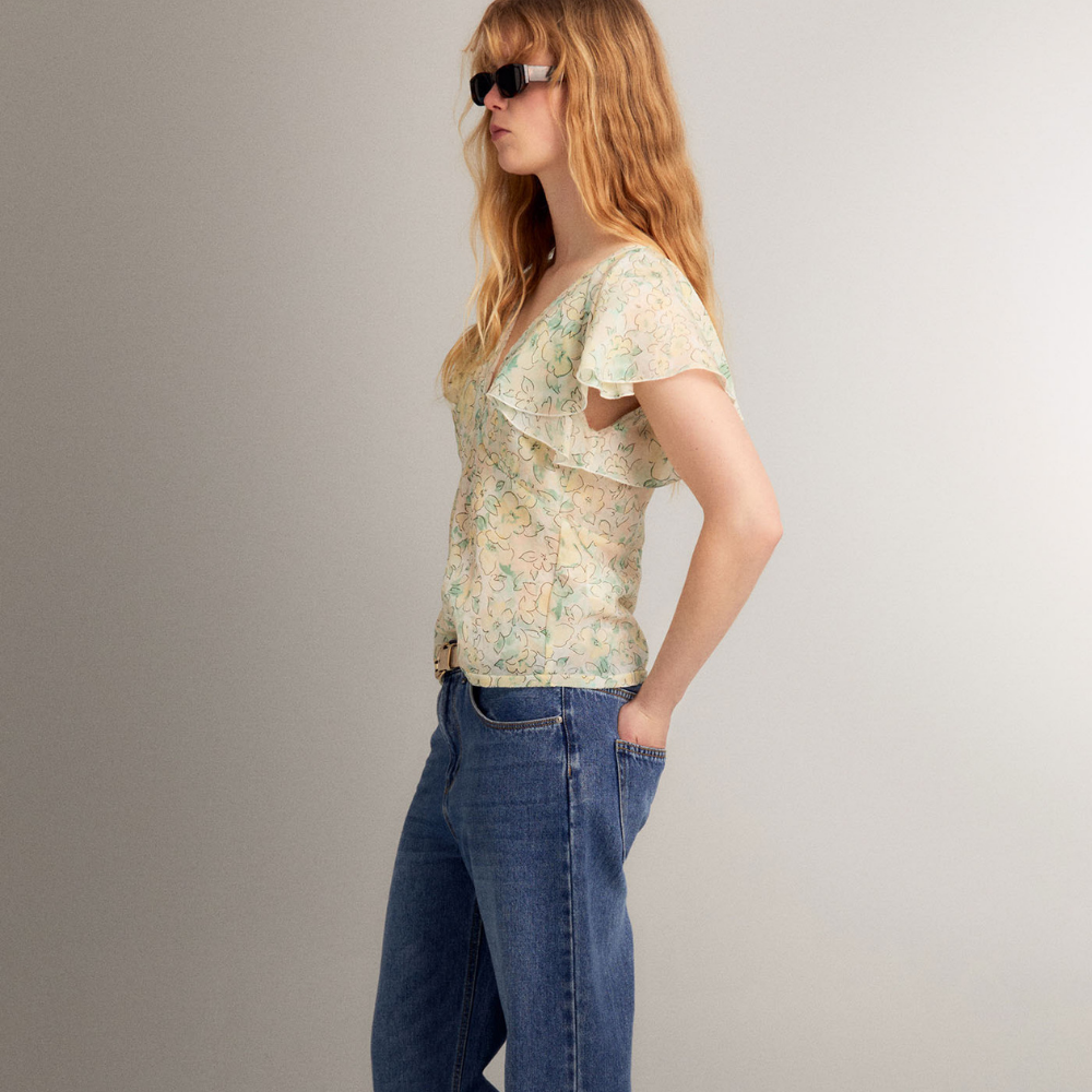 Sfera | Blusa Estampada Flores para Dama