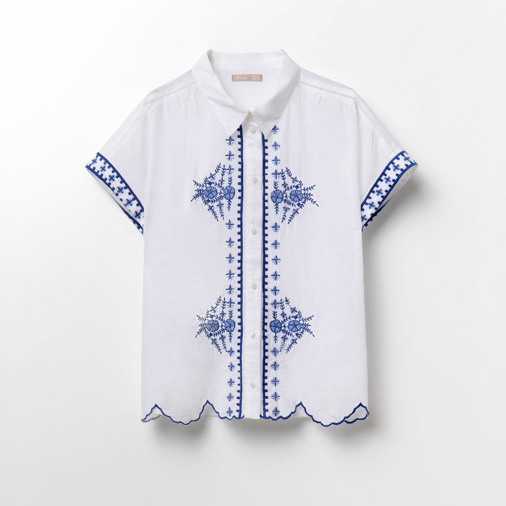 Sfera | Camisa de Resort Bordada para Dama