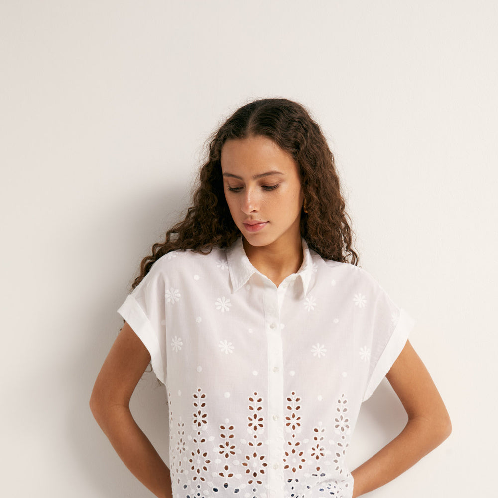 Sfera | Camisa Troquelada para Dama