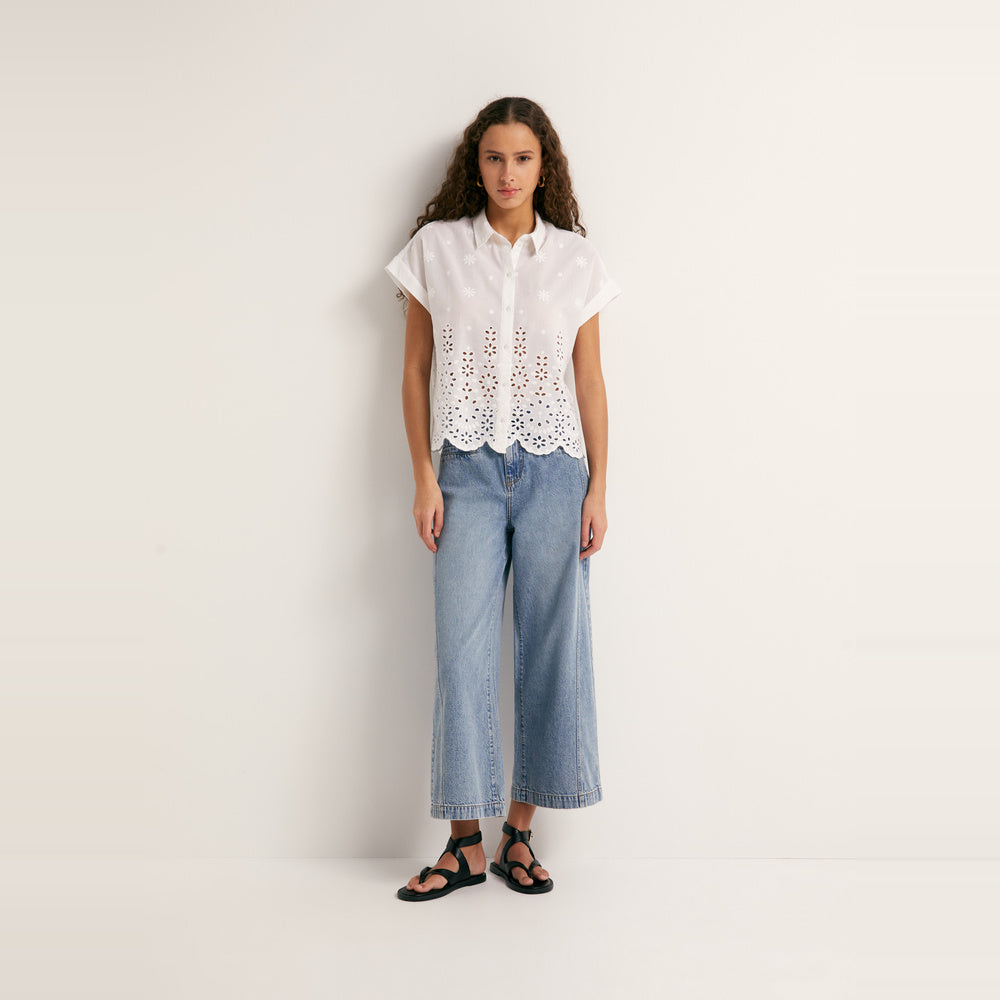 Sfera | Camisa Troquelada para Dama