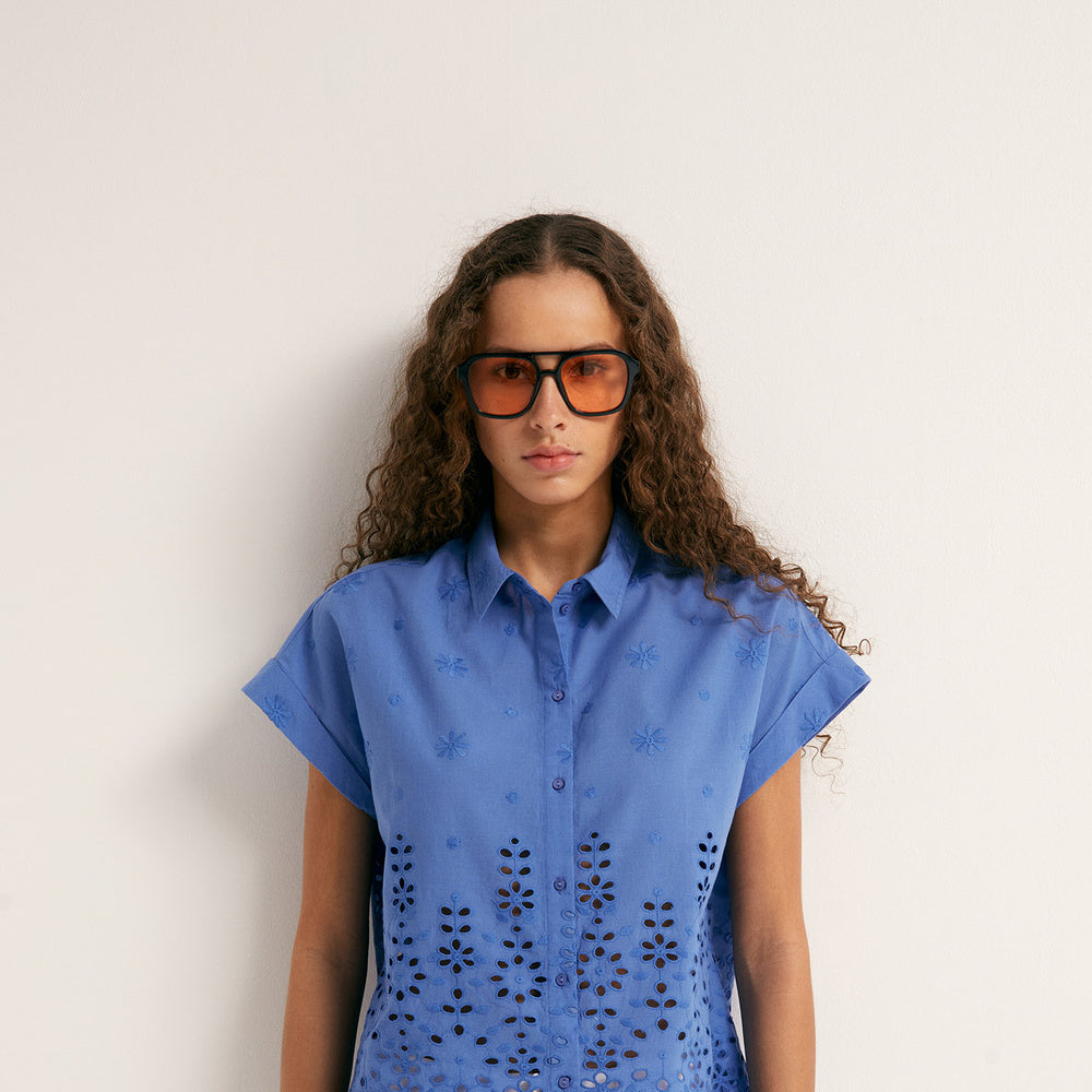 Sfera | Camisa Troquelada para Dama