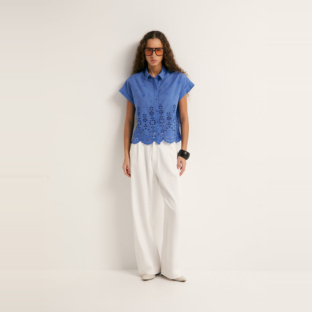 Sfera | Camisa Troquelada para Dama