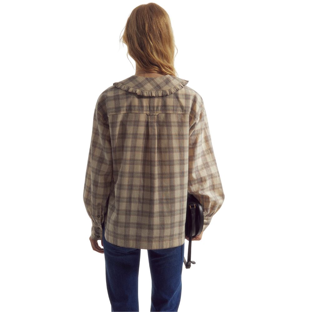 Sfera | Camisa de Cuello con Cuadros para Dama