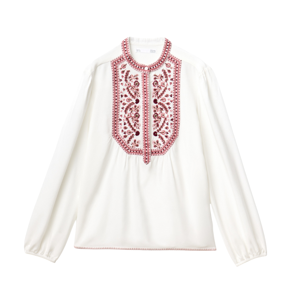 Sfera | Blusa Bordada Étnica para Dama