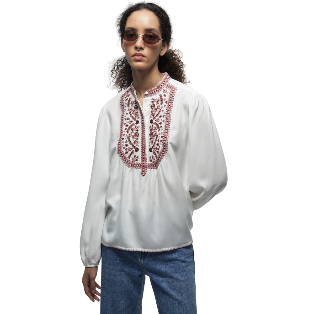 Sfera | Blusa Bordada Étnica para Dama