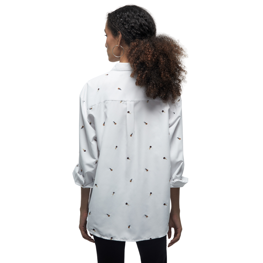 Sfera | Camisa Flores Bordadas para Dama