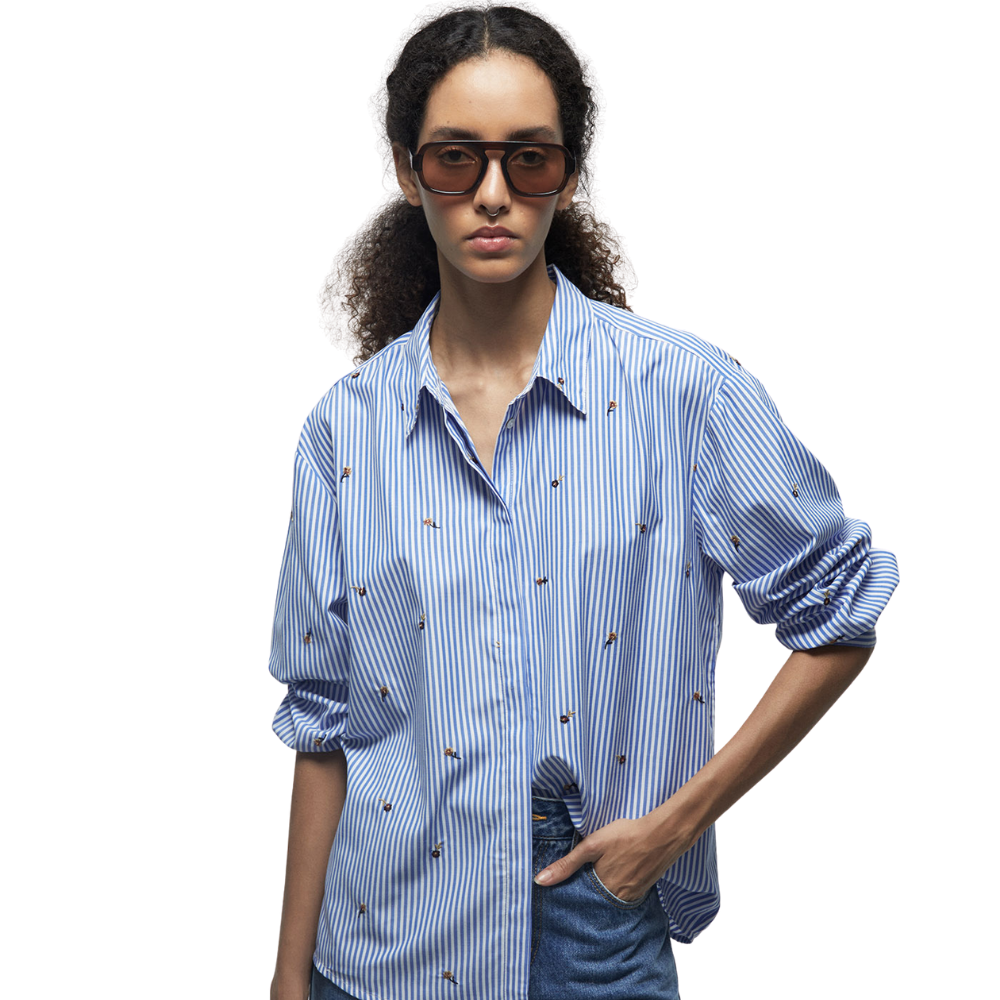 Sfera | Camisa Flores Bordadas para Dama