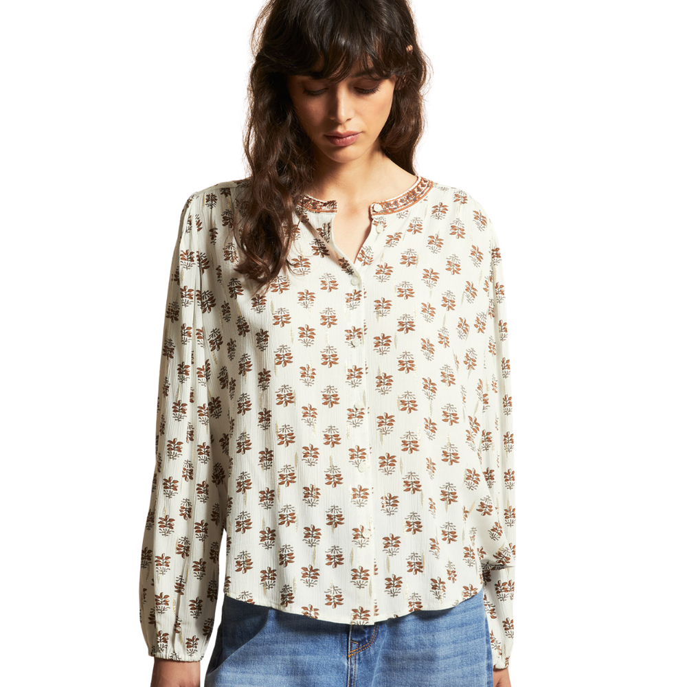 Sfera | Blusa con Estampado en Lurex para Dama