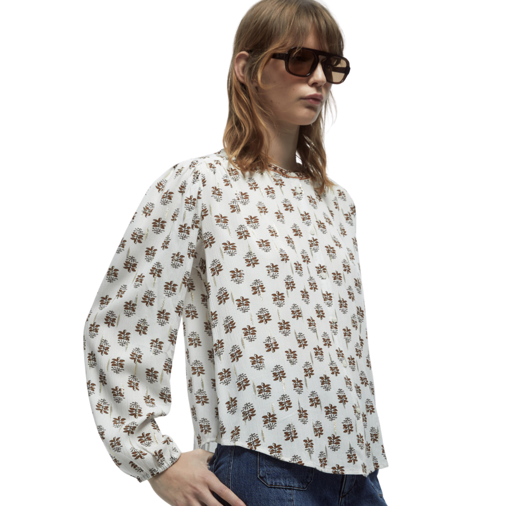 Sfera | Blusa con Estampado en Lurex para Dama