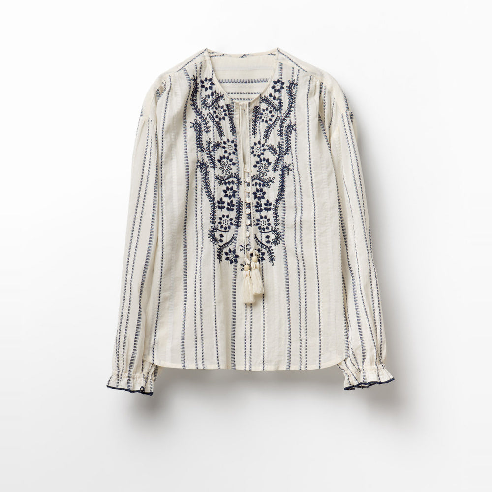 Sfera | Blusa Rústica con Bordado para Dama