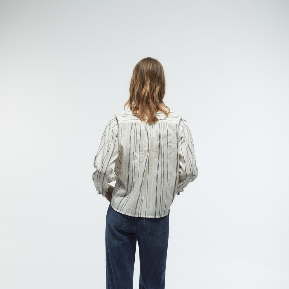 Sfera | Blusa Rústica con Bordado para Dama