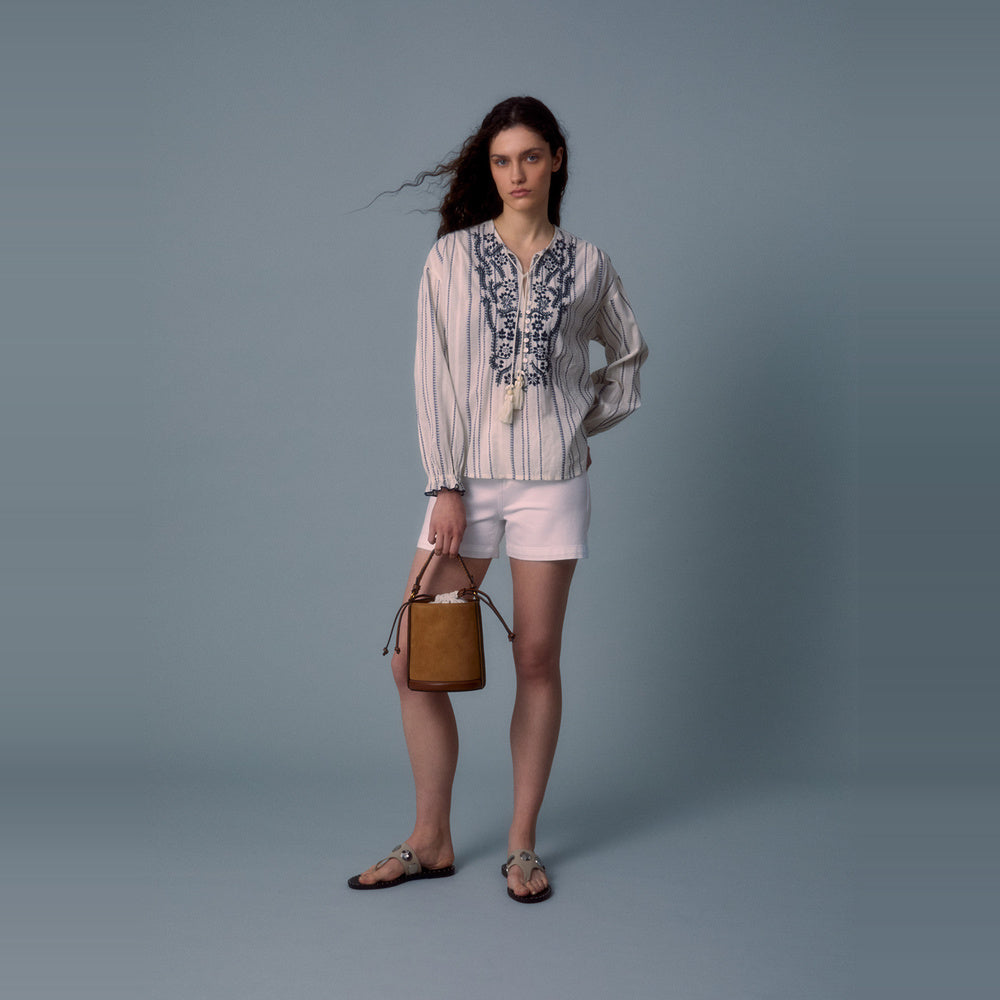 Sfera | Blusa Rústica con Bordado para Dama