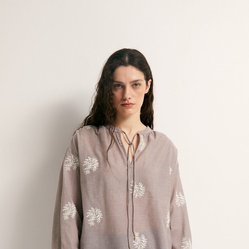 Sfera | Blusa Manga Larga con Detalles para Dama