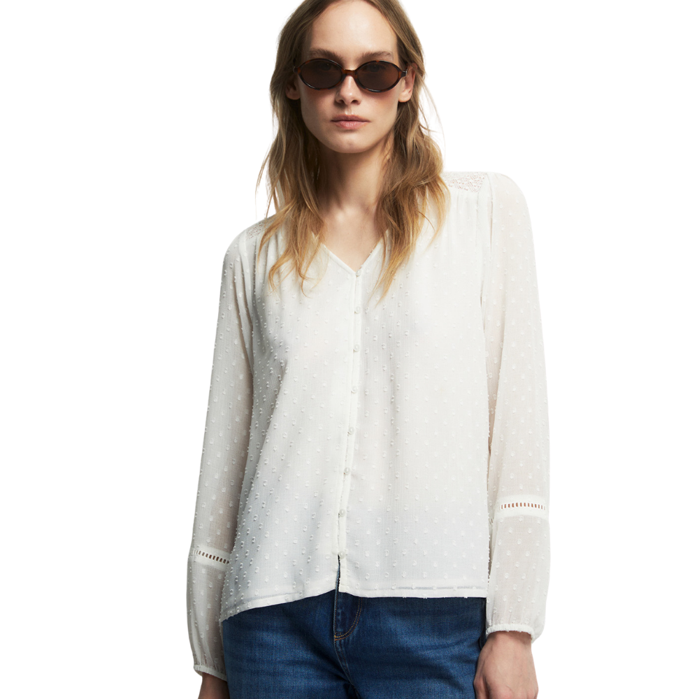 Sfera | Camisa Plumetti Botones para Dama