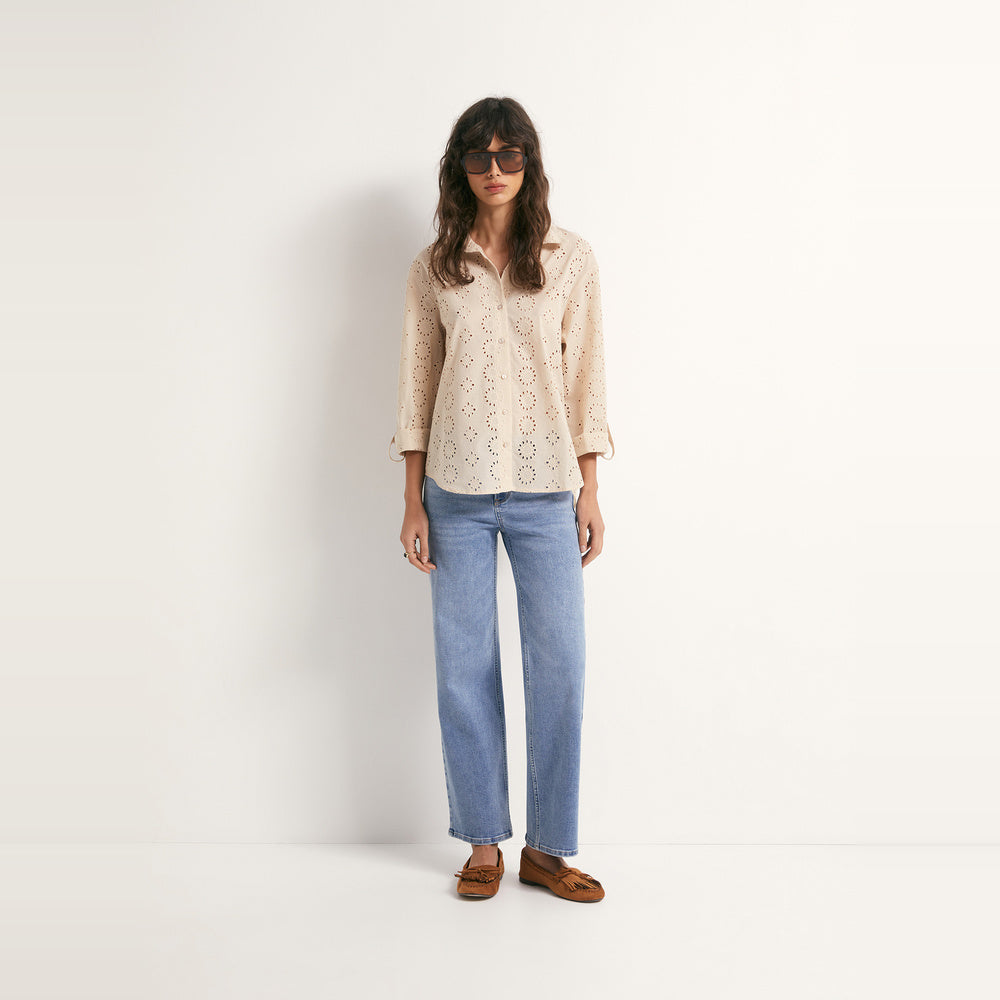 Sfera | Camisa Schiffli para Dama