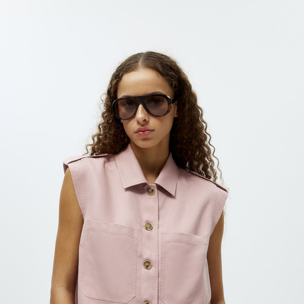 Sfera | Chaleco Bolsillos tipo Tencel para Dama