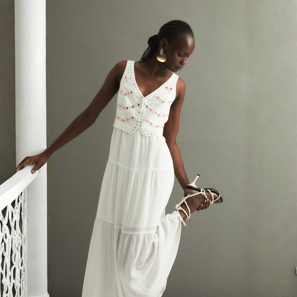 Sfera | Vestido Chaleco Espejos para Dama