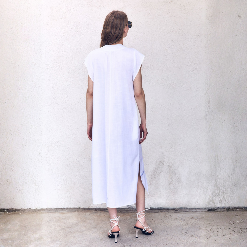 Sfera | Vestido Bordado Central para Dama