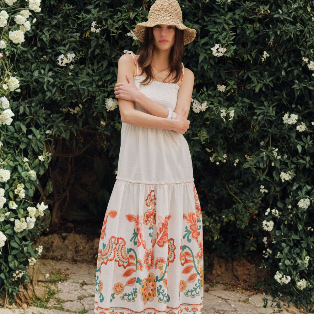 Sfera | Vestido Estampado Posicional para Dama