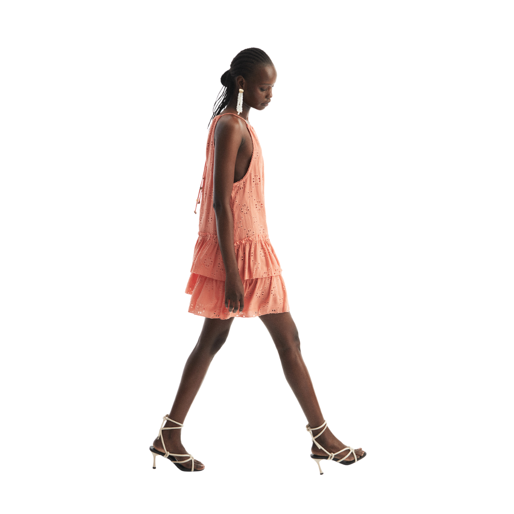 Sfera | Vestido Troquelados Volantes para Dama