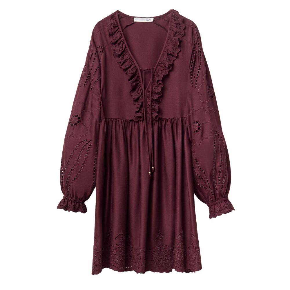 Sfera | Vestido Corto Schiffli para Dama