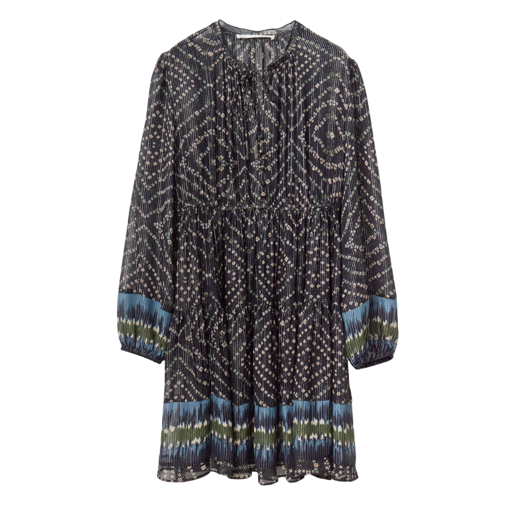 Sfera | Vestido Estampado Lurex para Dama