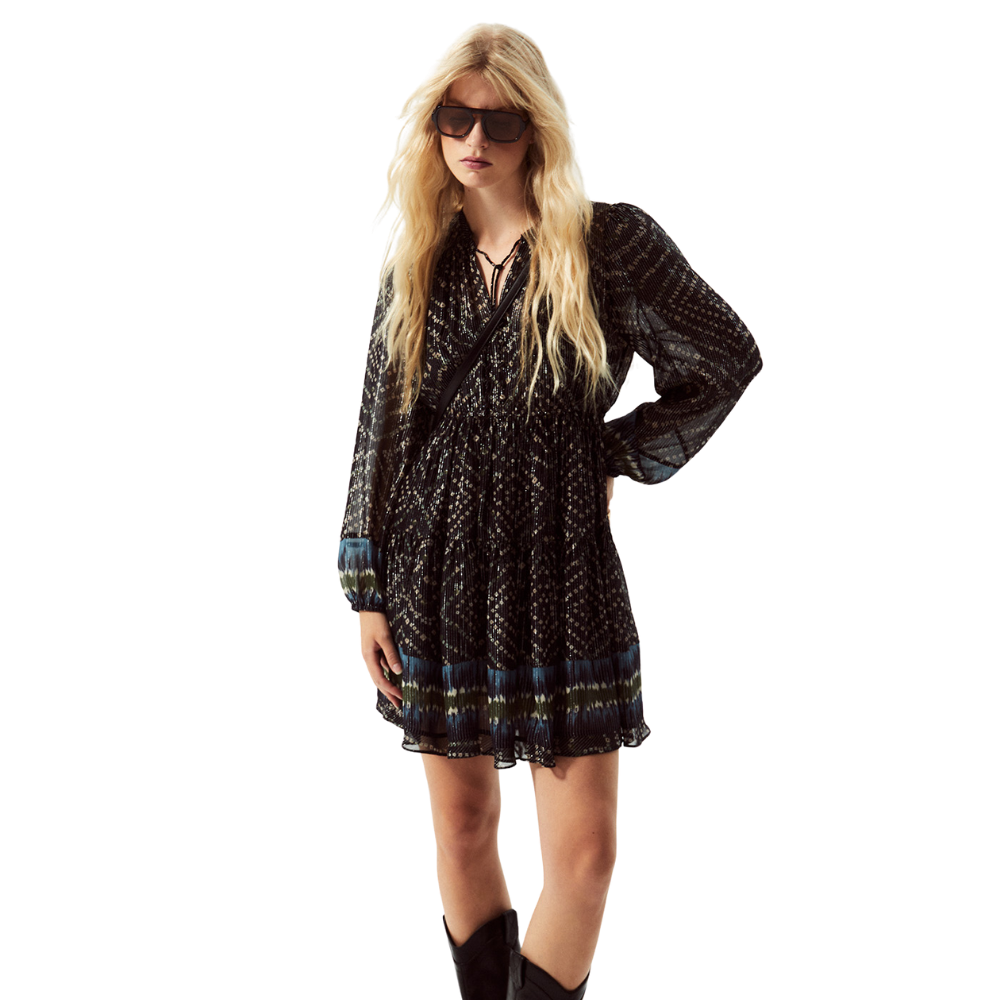 Sfera | Vestido Estampado Lurex para Dama