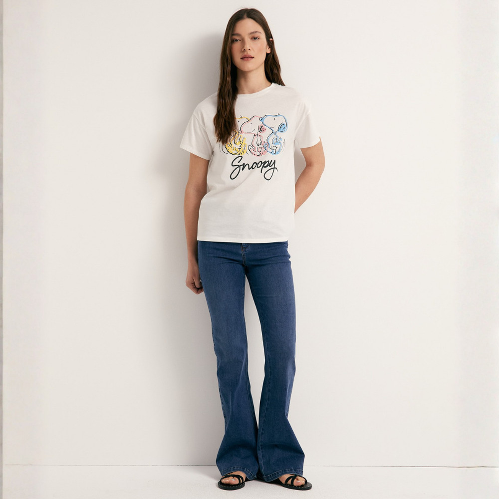 Sfera | Camiseta Snoopy Shilouttes para Dama