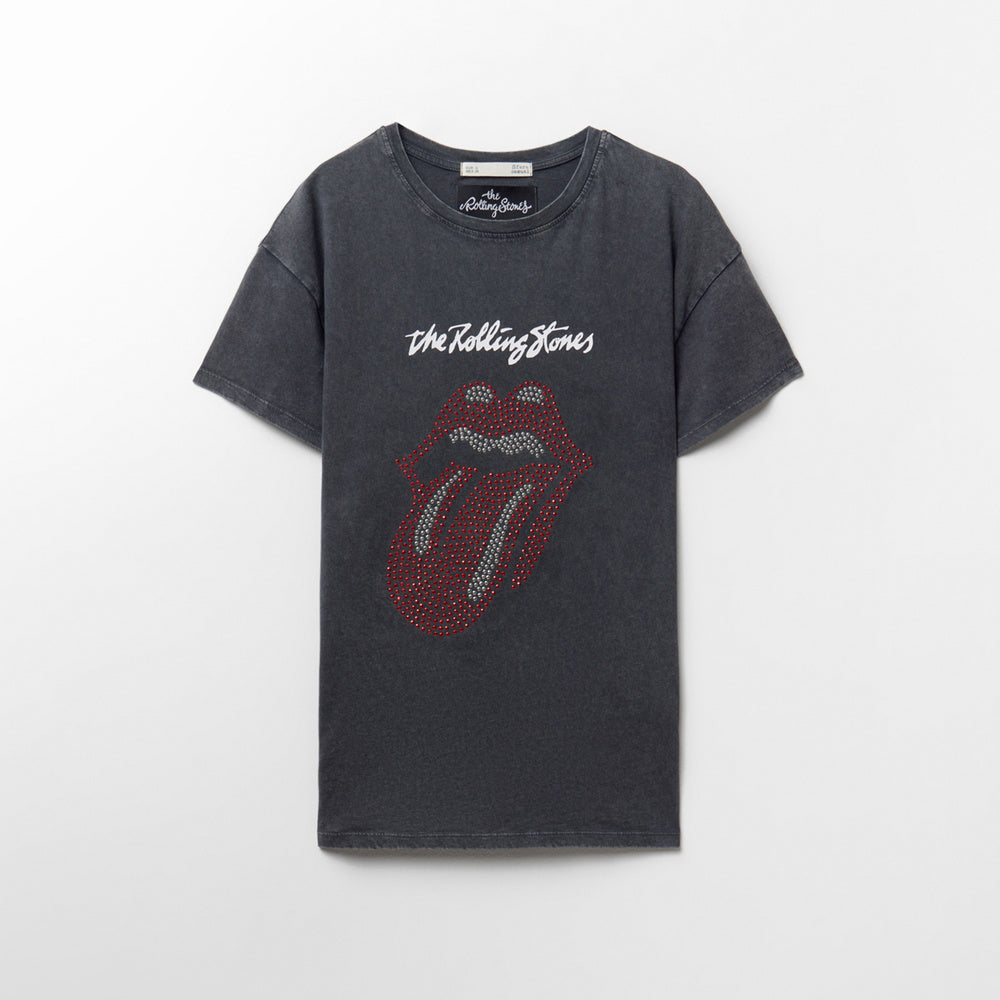 Sfera | Camiseta con Diamantes de Imitación Enrollables para Dama