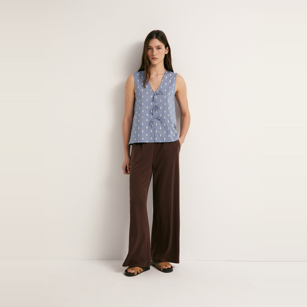Sfera | Camiseta Bordada con Cordones para Dama