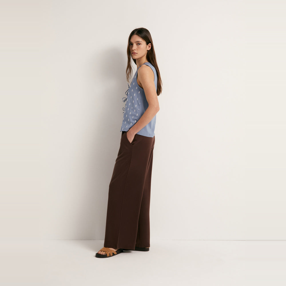 Sfera | Camiseta Bordada con Cordones para Dama