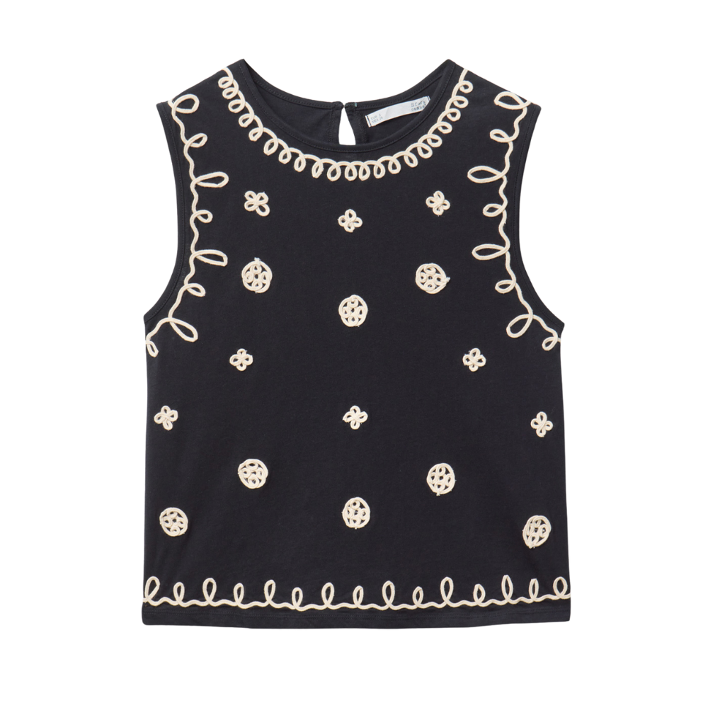Sfera | Camiseta Bordada Contraste para Dama