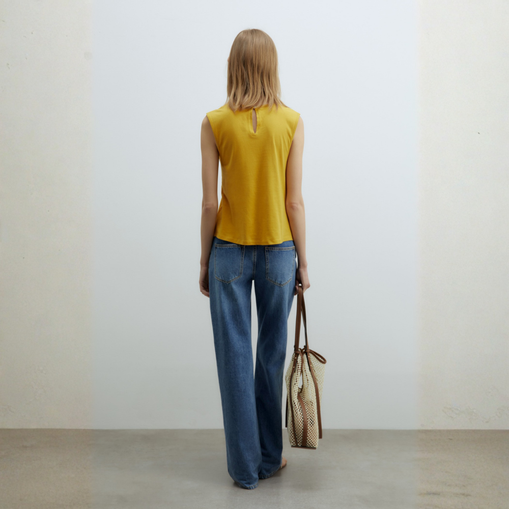 Sfera | Camiseta Bordada Contraste para Dama