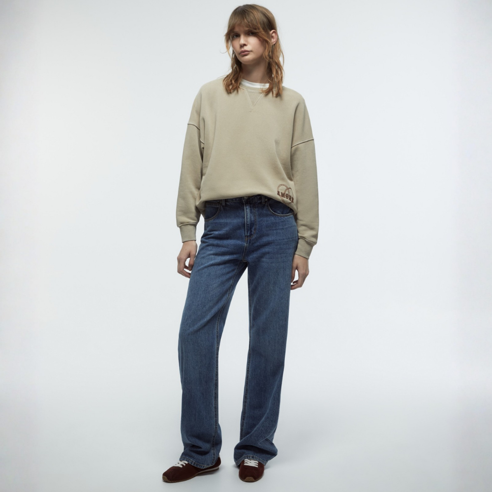 Sfera | Sudadera Bordado Lavada para Dama