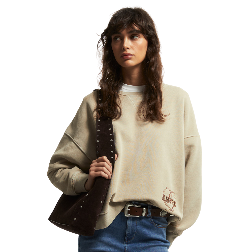 Sfera | Sudadera Bordado Lavada para Dama