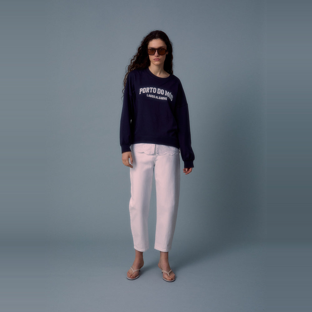 Sfera | Sudadera de Faldón Schiffli para Dama